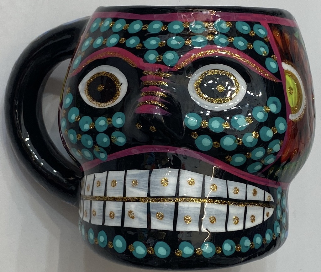 TAZA CALEVERA BARRO