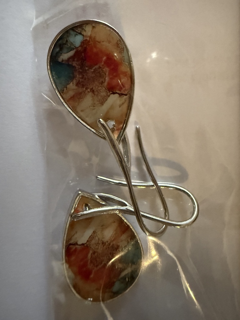 Arete resina tipo gota