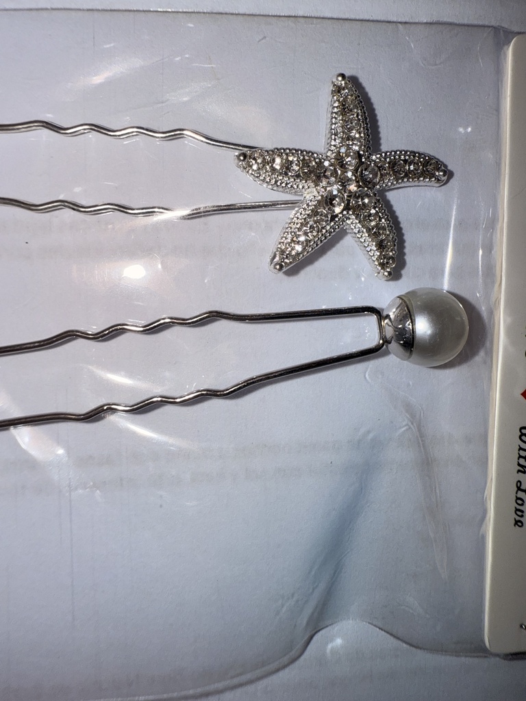 Clip estrella y perla