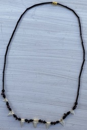 [CT3] COLLAR DIENTE TUBURON PIEDRA